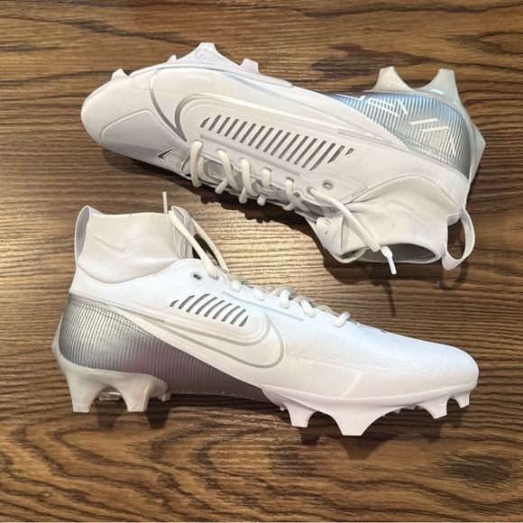 Size 11.5 Nike Vapor Edge Pro 360 2 White/Silver Football Cleats DA5456-102 NEW main image 5